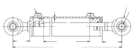 Sidekobling Hydraulisk sylindere Måleguide
