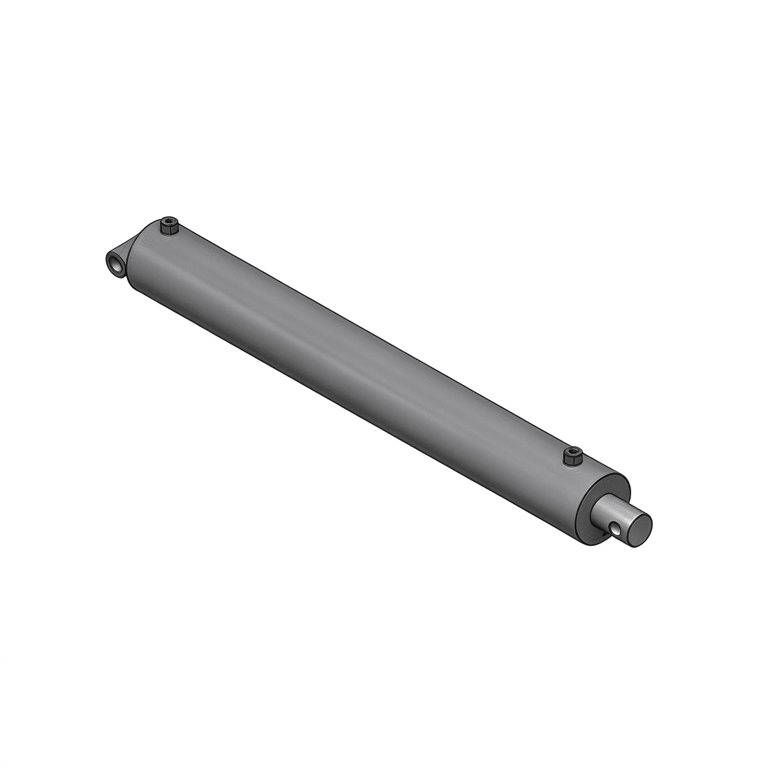 40-tommers hydraulisk sylinder for automatiserte sidelastere