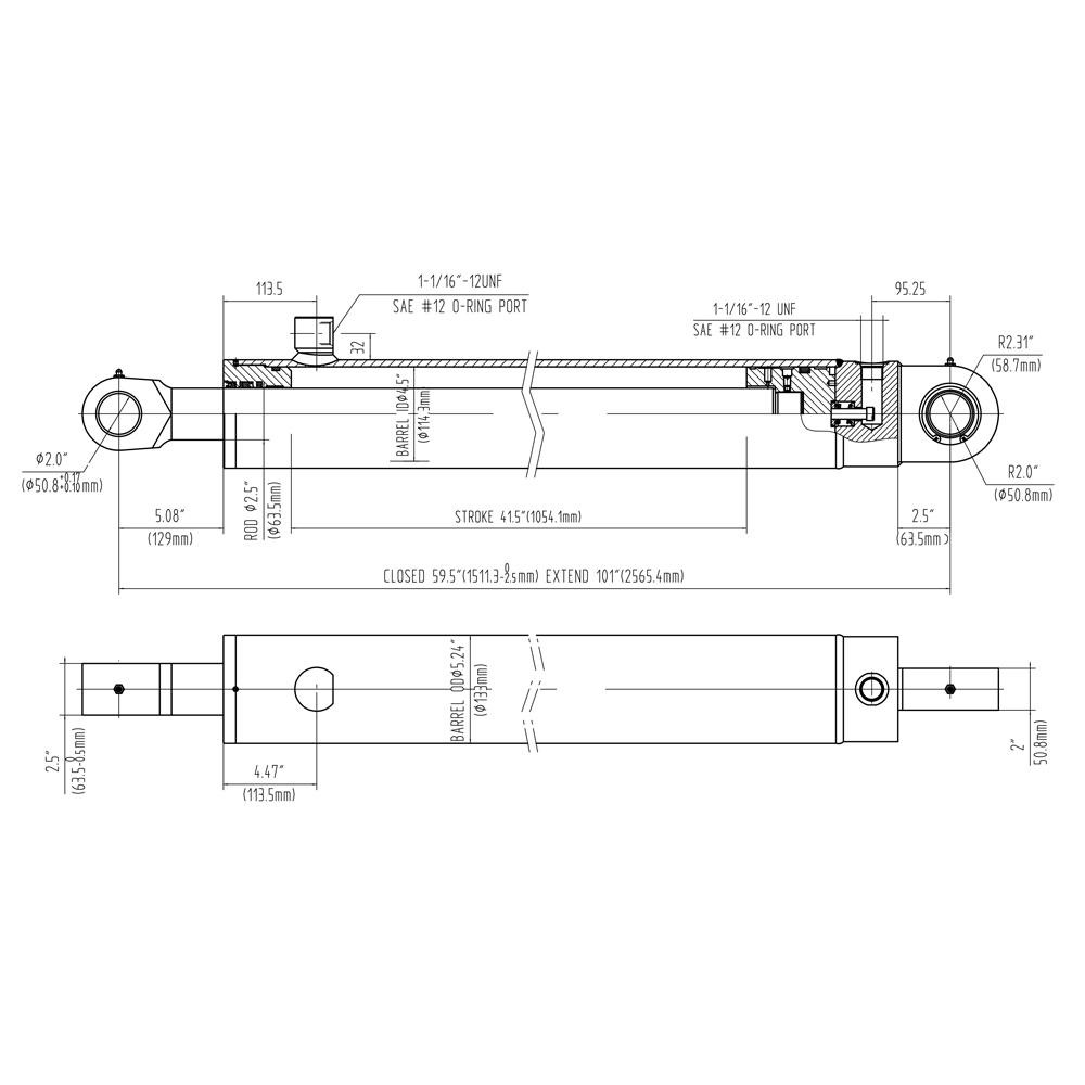 Arm Sylinder dempet