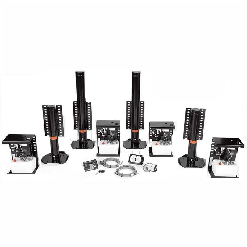 Hydraulisk system for automatisk nivellering