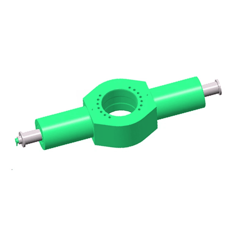 Dobbeltvirkende hydraulisk pressesylinder