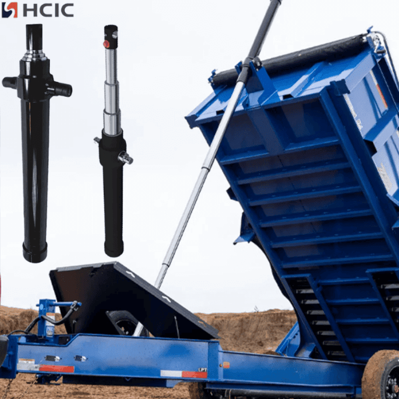 Teleskopisk flertrinns hydraulisk sylinder